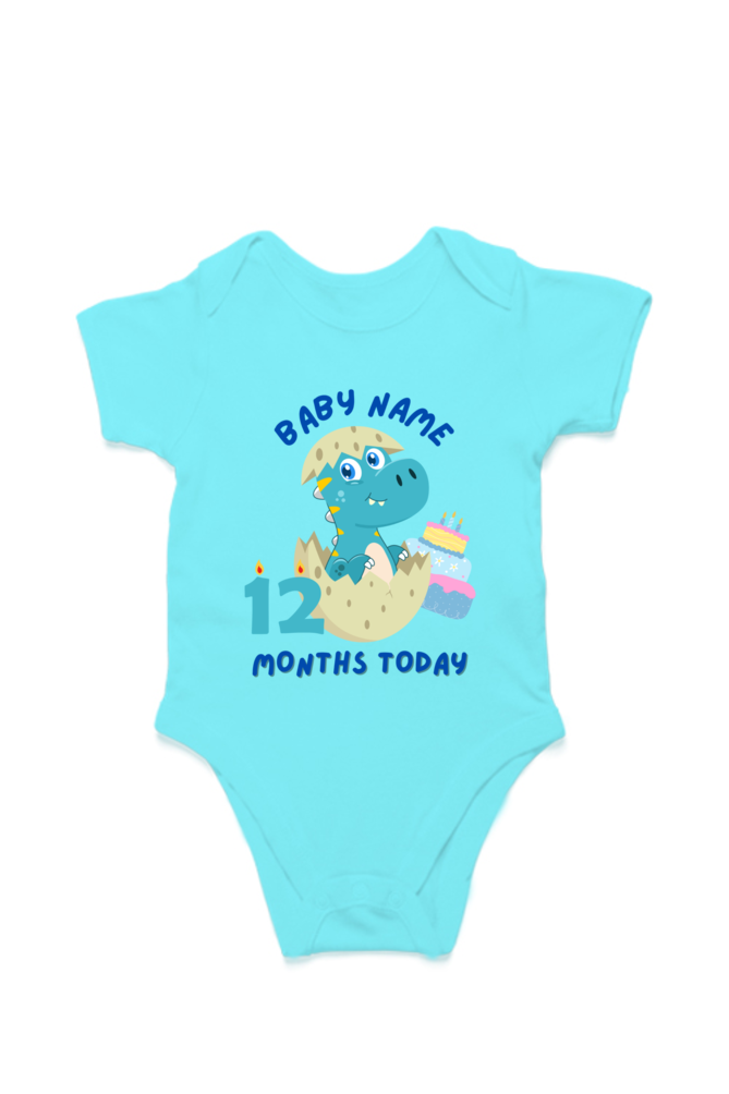 Monthly Milestone Onesies, 12 Piece Set, Dinosaur 2024 Onesie, Cute Unisex Onesie